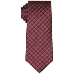 MSRP $70 Michael Kors Men's Classic Tight Gingham Tie Red Size OSFA